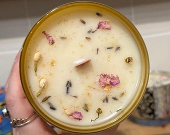 Sugared Lemon Scented Candle | Matte Yellow Citrus Candle | Clean and Slow Burning Coconut Wax Candle | Handmade and Poured Individually