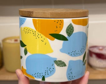 Poppyseed Lemon Candle | One of a Kind | Handmade with Clean and Slow Burning Coconut Wax