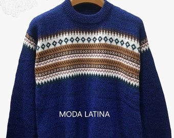 Unisex Alpaka Pullover, peruanische ethnische Pullover, warmen und weichen Pullover