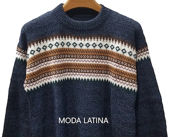 Unisex Alpaka Pullover, peruanische ethnische Pullover, warmen und weichen Pullover