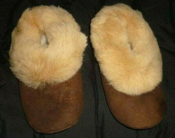 Unisex Alpaca Brown Slippers - all sizes available