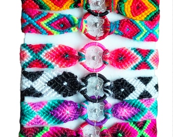 lot of 3 Peruvian Handmade Dreamcatcher Bracelet, Friendship Bracelet, Woven Bracelet, Good Energy Dreamcatcher Bracelet, Unisex Bracelet