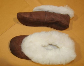 Peruvian Unisex Alpaca White Slippers - tutte le taglie disponibili