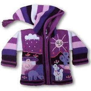 cardigan maglione in lana per bambini con dettagli ricamati scegli il tuo colore immagine 8
