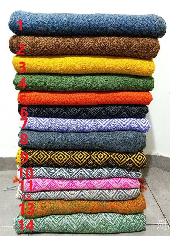 Luxus Alpaka Decken bunte Decken , Wolldecken peruanische Decken , viele  Farben verfügbar - Etsy.de