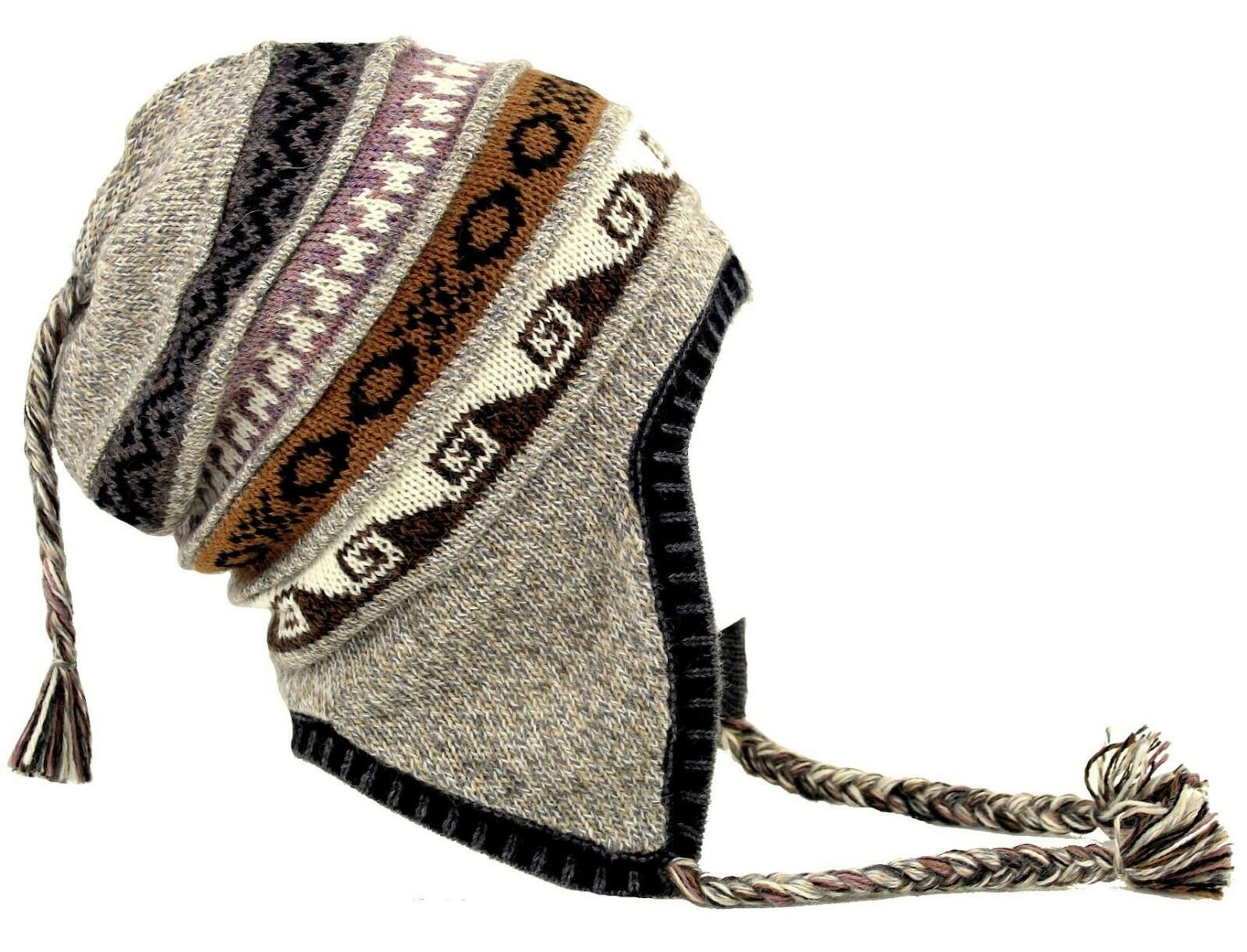 Unisex Peruvian Alpaca Hat with Earflaps 100% Lining Soft | Etsy