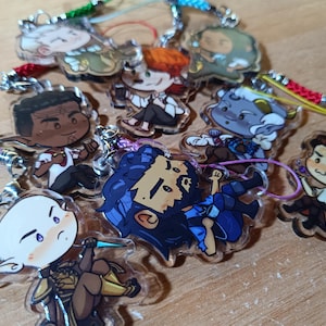 Llaveros con dijes de 5 cm de Dragon Age: The Veilguard
