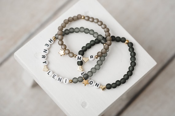 personalisiertes Armband, Armband personalisiert, Armband mit Namen, Freundschaftsarmband, personalisierte Armbänder, Perlenarmband mit Name