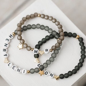 Armband personalisiert, personalisiertes Armband, Armband mit Namen, Perlenarmband, personalisierte Armbänder, Armband Frauen Bild 5
