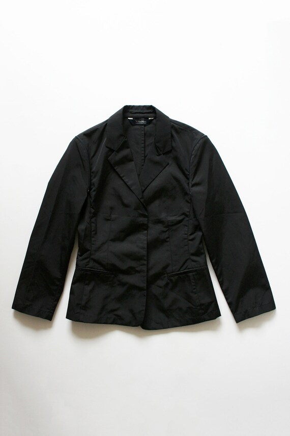 Max Mara Black Nylon Blazer