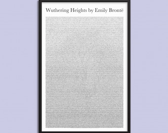 Wuthering Heights by Emily Bronte - Book on a Poster