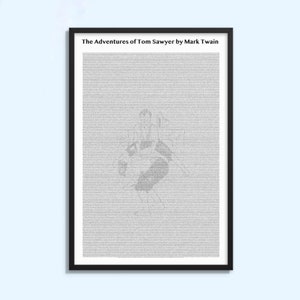 The Adventures of Tom Sawyer by Mark Twain - Book on a Poster