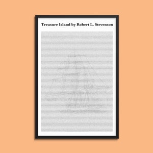 Treasure Island by Robert L. Stevenson - Book on a Poster