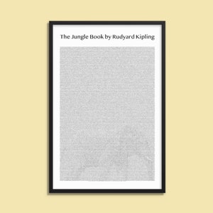 The Jungle Book by Rudyard Kipling - Book on a Poster