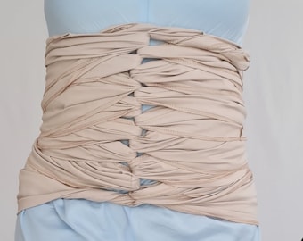 Benkung belly bind organic cotton, New mom self care, Postnatal belt, Organic Maternity belt for, Postpartum belly wrap