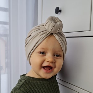 Summer Baby girl turban, handmade baby hat organic cotton, baby girl hat, newborn girl coming outfit, newborn hat beanie, baby headwrap