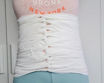Postpartum belly wrap, Organic maternity support belt, natural pregnancy binding, Bengkung belly bind, new mom care, organic cotton from Germany
