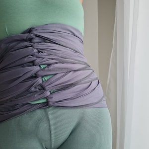 Organic Maternity belt for support, Organic cotton Postpartum belly wrap, Bengkung belly bind, Postnatal binder, New mom postpartum gift