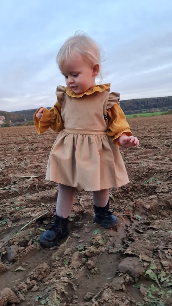 brown corduroy dress toddler CORDUROY PINAFORE DRESS