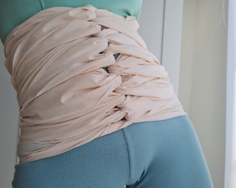 Premium katoen Bengkung buikband met Surged Edge, Organic Maternity belt, Postnatale buikomslag, zwangerschapscadeau voor eerste keer moeders
