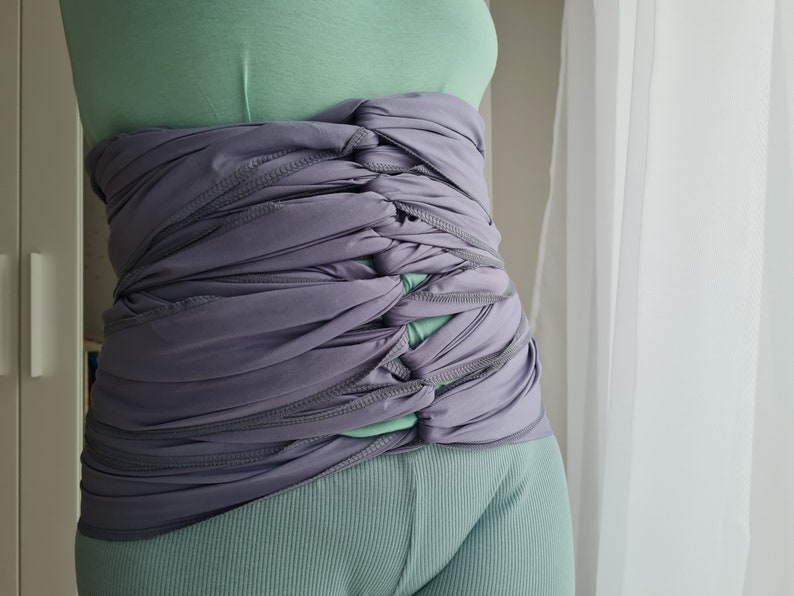 Premium Cotton Bengkung Belly Bind With Surged Edge, Organic Maternity Belt, Postnatal Belly