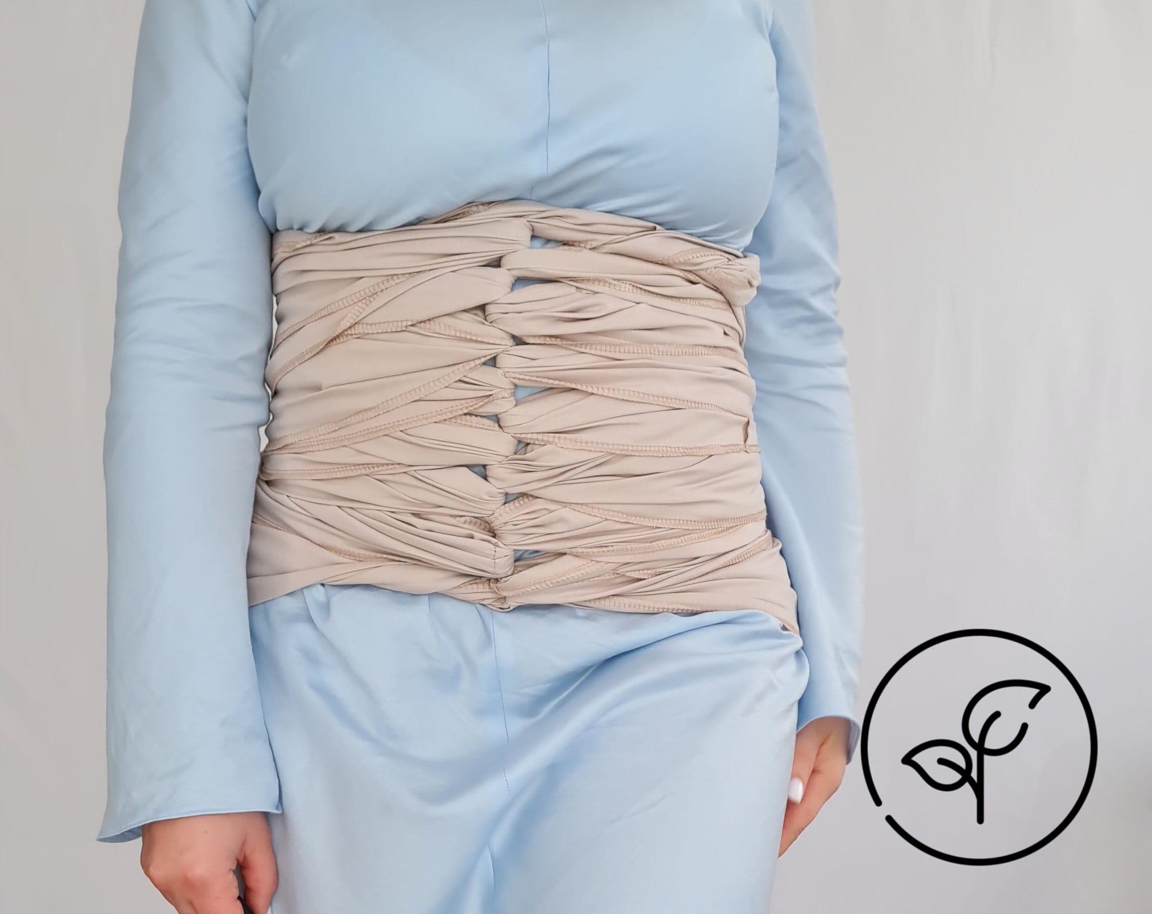 Postpartum Belly Wrap 100% Natural Cotton Muslin faja De Manta