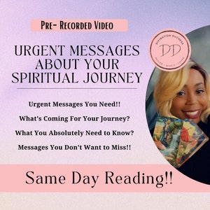Video-Lesung - Dringende Spirituelle Botschaften - Spirituelle Lesung - Lesung am selben Tag - Engel-Lesung - Ancestor-Lesung - Video-Tarot-Lesung