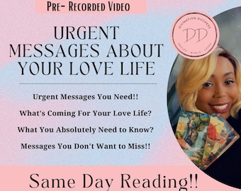 Urgent Love Tarot Reading: Same Day Video Messages