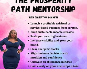 Live Coaching Sessions Via Zoom: The Prosperity Path Mentorship -Single Session