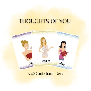 Thoughts of You Oracle Deck: 42 Printable Cards (Digital Download)