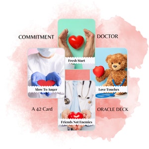 Commitment Doctor Oracle Deck: Relationship Advice Cards (Printable)