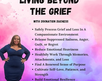 Live Coaching Sessions Via Zoom: Living Beyond The Grief - Single Session