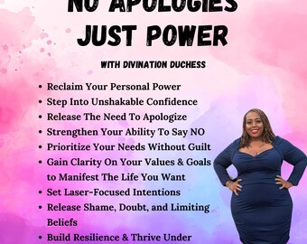 Live Coaching Sessions Via Zoom: No Apologies Just Power - Single Session