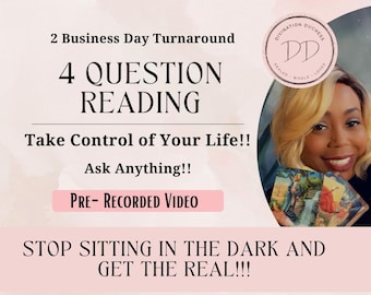 4 Question Tarot Reading: Personalized Video Reading