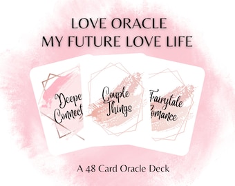 Love Oracle Cards: 48-Card Printable Deck (PDF)