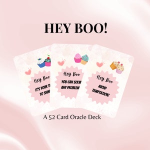 Hey Boo Oracle Deck: Gossip Tarot Cards, Divination (Printable Deck)