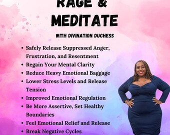 Live Coaching Sessions Via Zoom: Rage & Meditate - 4 Weeks