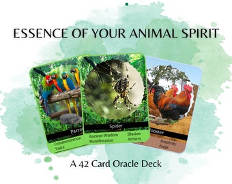 Spirit Animal Oracle Deck: 42 Printable Cards (Digital Download)