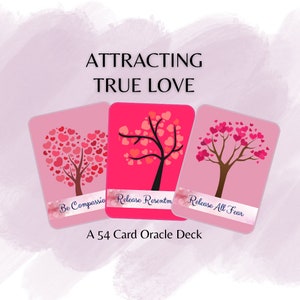Attracting True Love Deck - Love Oracle Cards - Love Tarot Deck - Printable Deck - Love Cards - Divination Duchess - Printable Card Deck