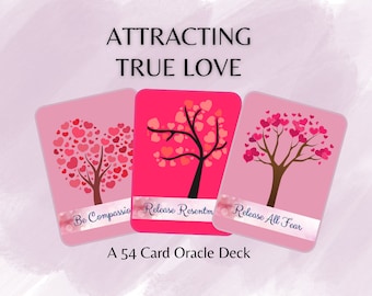 Attracting True Love Oracle Cards: 54-Card Printable Deck (Digital Download)