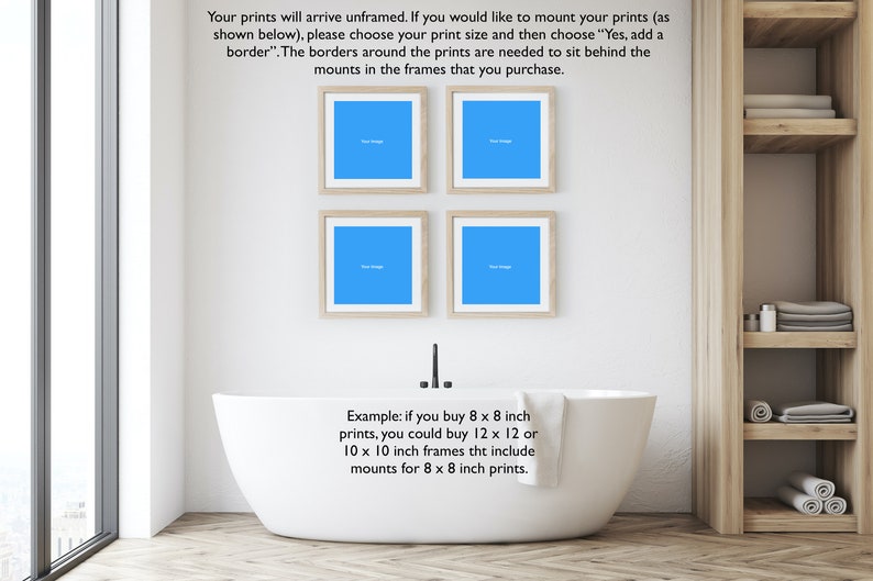 Set of 4 Prints: Original Bathroom Wall Art Cute Wall Art | Etsy