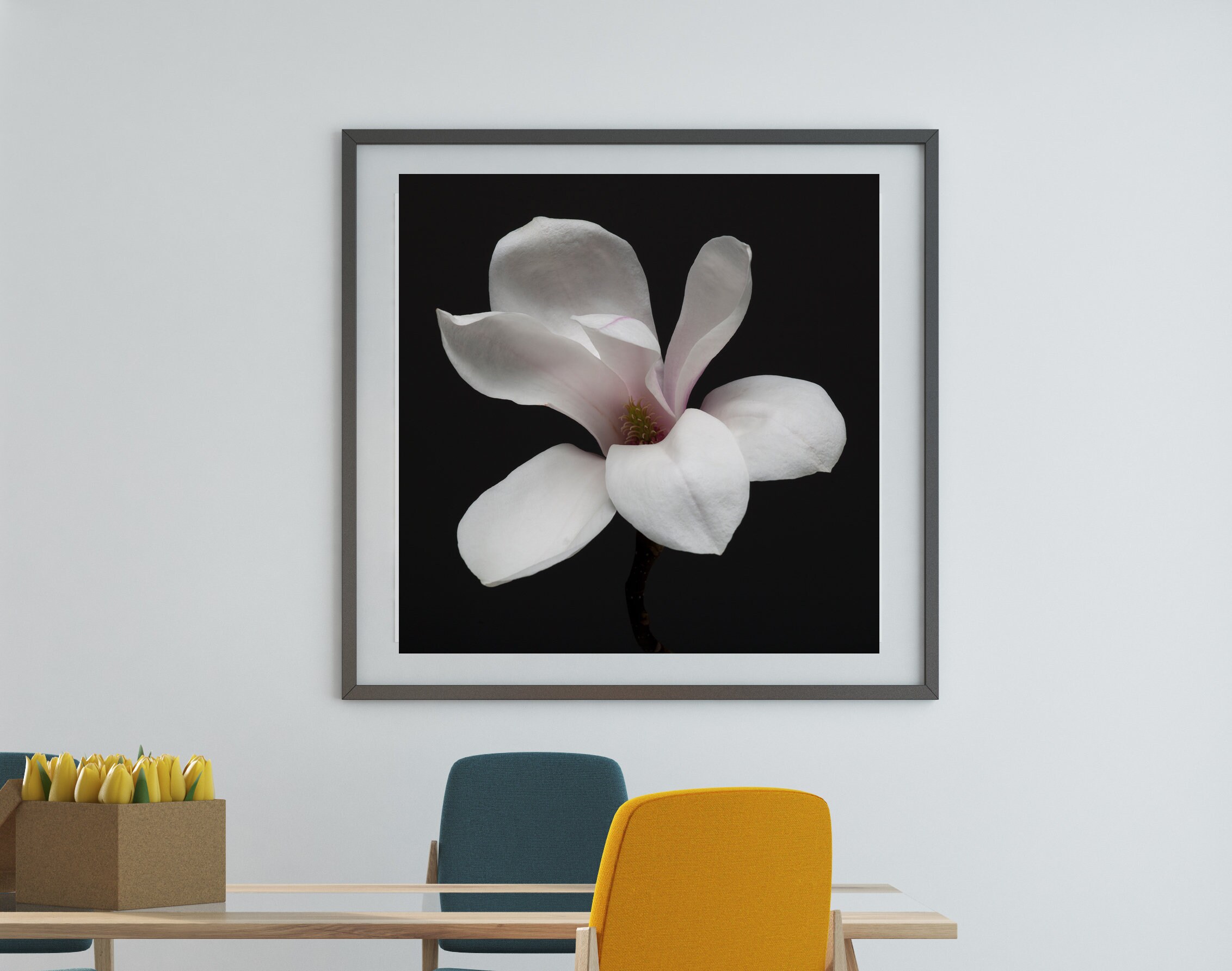 Original Magnolia Flower Print Floral Wall Decor Unframed | Etsy