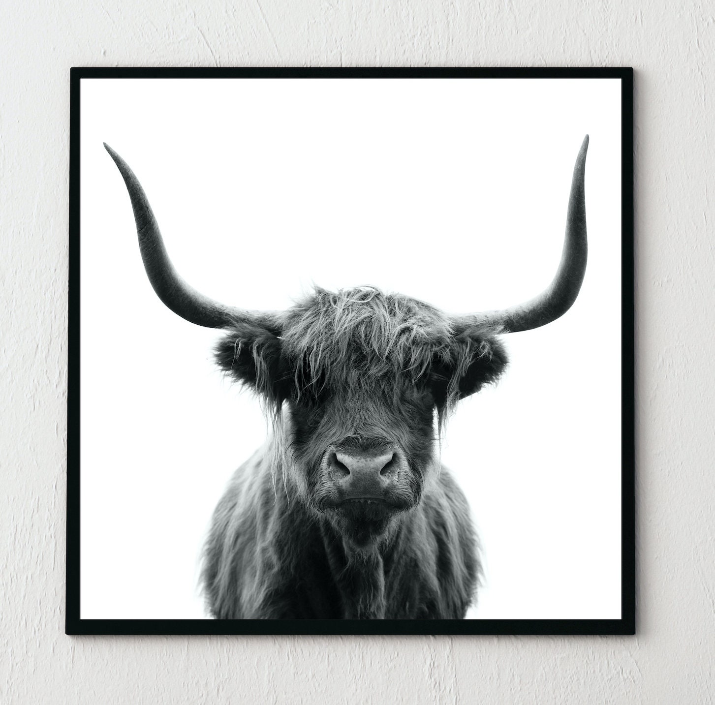 Highland Cow Print Highland Cow Wall Art Highland Cow Wall Etsy UK