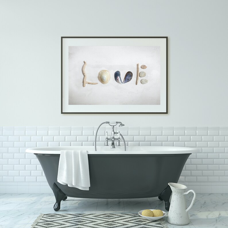 Original Bathroom Art Cute Bathroom Art Shell Wall Art Etsy