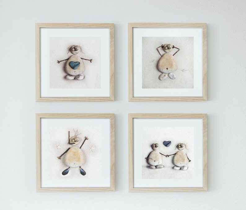Set of 4 Prints Original Bathroom Wall Art Cute Wall Art Etsy UK