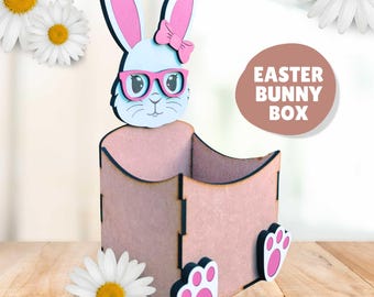 Easter Bunny Basket | Laser cut file | Lightburn | Digital Download