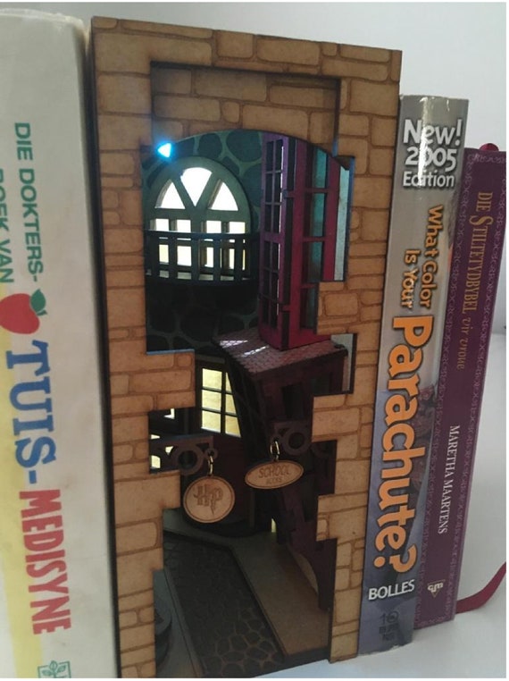 Download Book Nook Laser Cutting File Magical Book Nook Laser Etsy