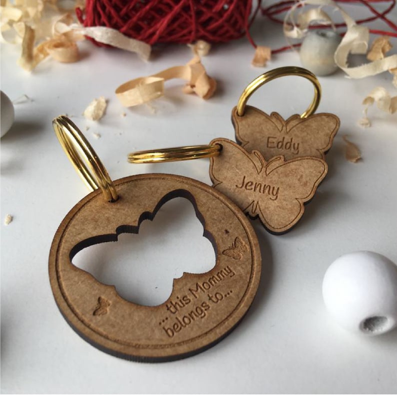 Download Mothers day keyrings Key chains Laser cut files Laser | Etsy