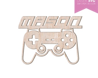 Gaming Controller Laser Cut File, SVG, Glowforge