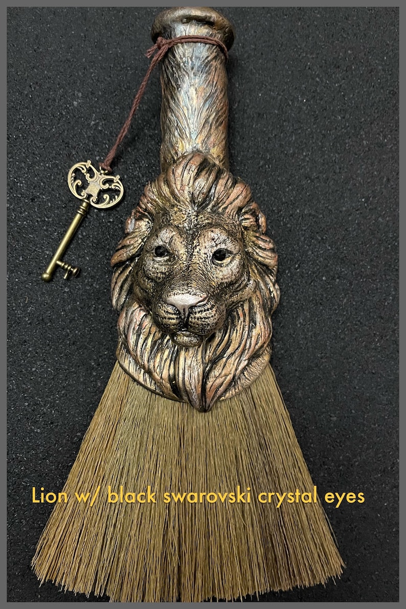 Besom/ Altar Broom/Altar Besom/Ritual Broom/Besom/Altar Decor/Broom/Whisk/Witch Broom/AltarTools/Pagan/Wiccan/WitchyThings/ Besom Lion